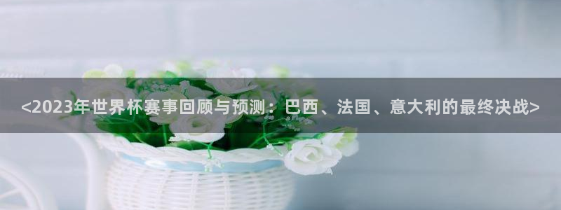 足球世界杯预选赛：<2023年世界杯赛事回顾与预测：巴西、法国、意大利的最终决战>